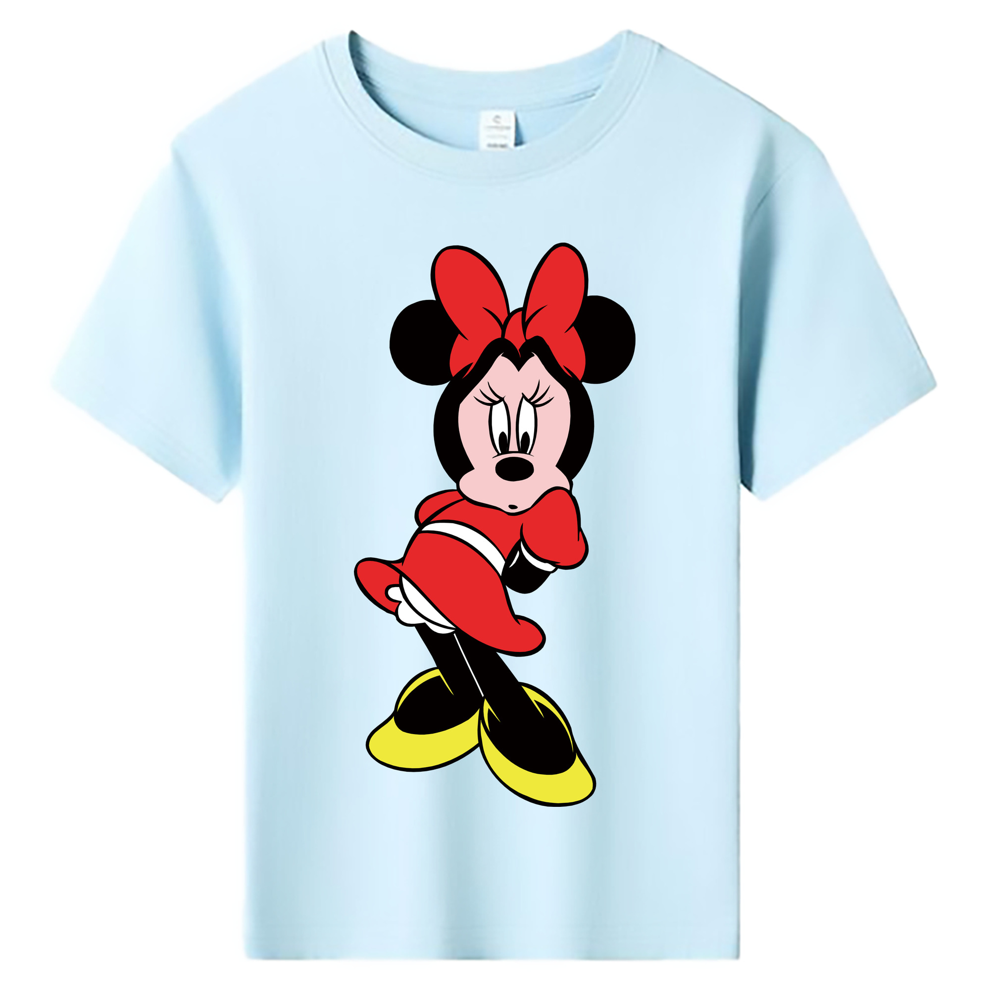 ミッキーマウス Mickey Mouse 綿100％キッズTシャツ（フロントプリント）